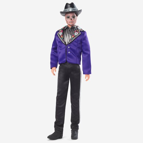 фото Кукла mattel ken dia de muertos, hjx15 синий/черный