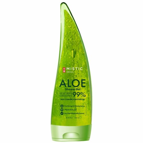 MISTIC ALOE Shower Gel 99% Гель для душа с экстрактом Алоэ Вера 250мл