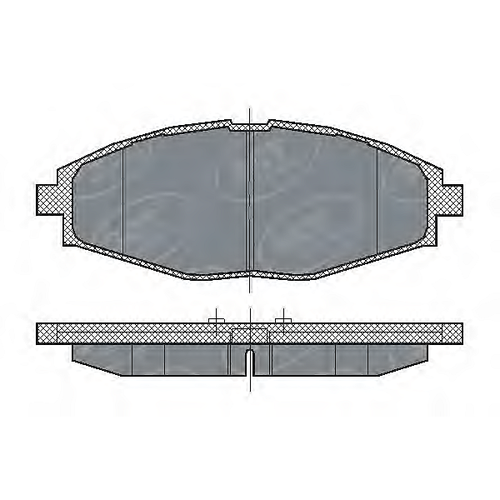SCT GERMANY sp213 (96273708 / 96281945 / 96316582) колод. торм. задн. Daewoo (Дэу) Lanos (Ланос) / Matiz (Матиз) / Chevrolet