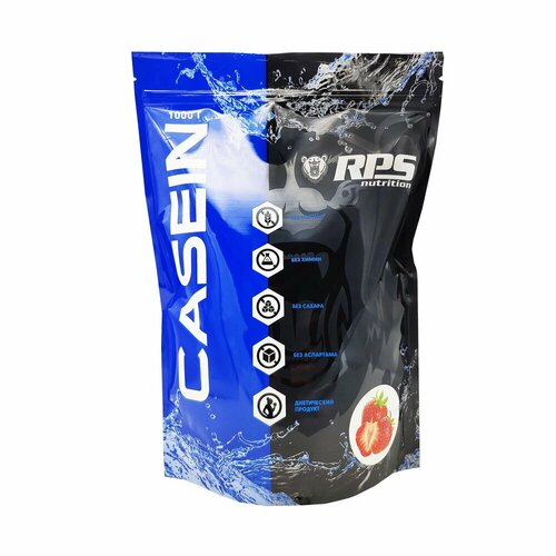 RPS Nutrition Casein Protein - 1000 грамм, клубника