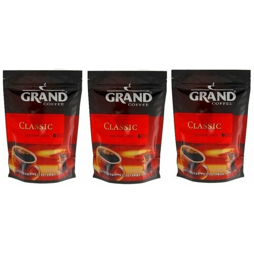 GRAND Кофе растворимый Classic, порошкообразный, 75 гр, 3 шт