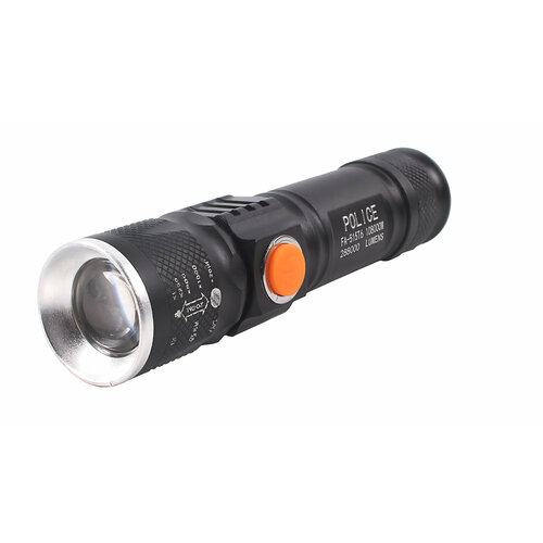 фото Фонарь ручной акб usb 515-3-t6 police