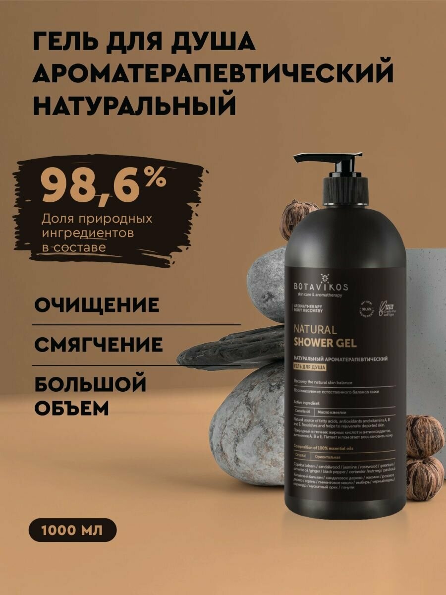 Натуральный восстанавливающий ароматерапевтический гель для душа Aromatherapy Recovery, восстановление естественного баланса, 1000 мл