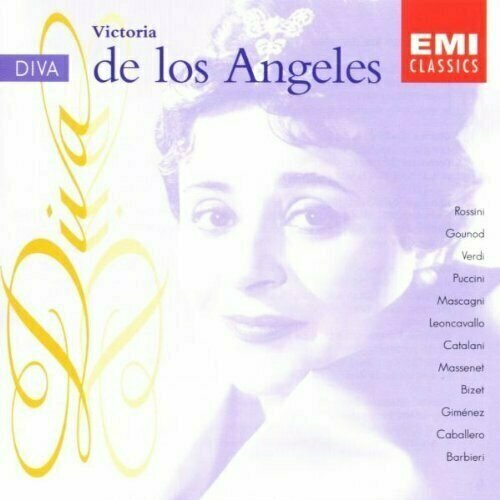 AUDIO CD Diva: Victoria de los Angeles sings Rossini, Gounod, Verdi, Puccini, Mascagni, etc. audio cd gounod mireille freni vanzo van damm bacquier plasson