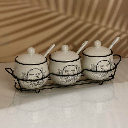 Набор банок для специй Natural product 3 шт 1450₽