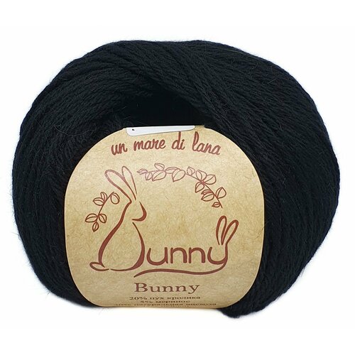Пряжа Bunny Wool Sea (02), 50г, 200м, 20% пух кролика, 5% меринос, 30% натуральная вискоза, 45% нейлон (2 шт.)