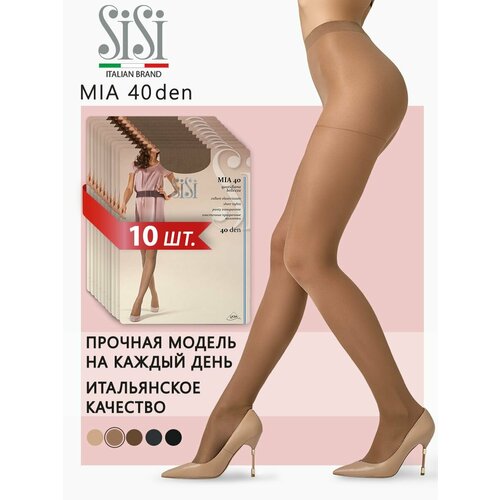 фото Колготки sisi mia, 40 den, 10 шт., размер 3, бежевый