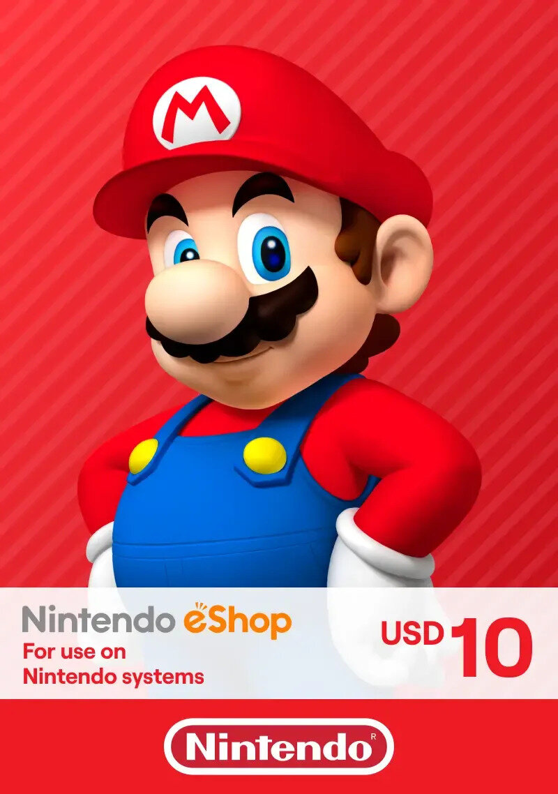 Карта пополнения eshop 10 USD - GIFT CARD eshop 10$ USA ключ Активации