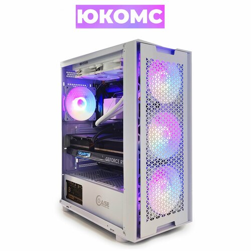 Игровой PC юкомс Core i9-13900F, RX 550 4GB, hdd 1TB, ssd 2TB, 32Gb DDR4, БП 600W DeepCool PF600, win 10 pro, White game case