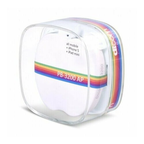Аккумулятор внешний Dicom PB-3200 White 37200₽