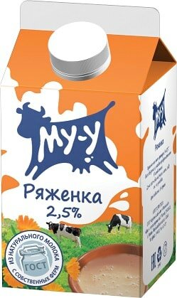 Ряженка МУ-У 2.5% 450г