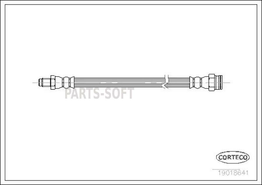 CORTECO 19018641 Шланг тормозной