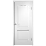 Межкомнатная дверь Палитра глухая Белая 60х200 cм - изображение