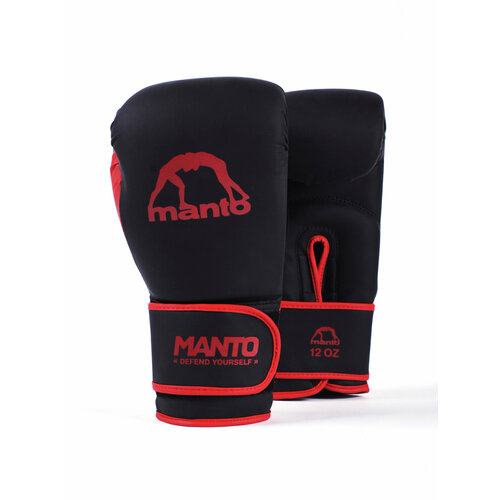 фото Боксерские перчатки manto essential black-red - manto - черный - 12 oz