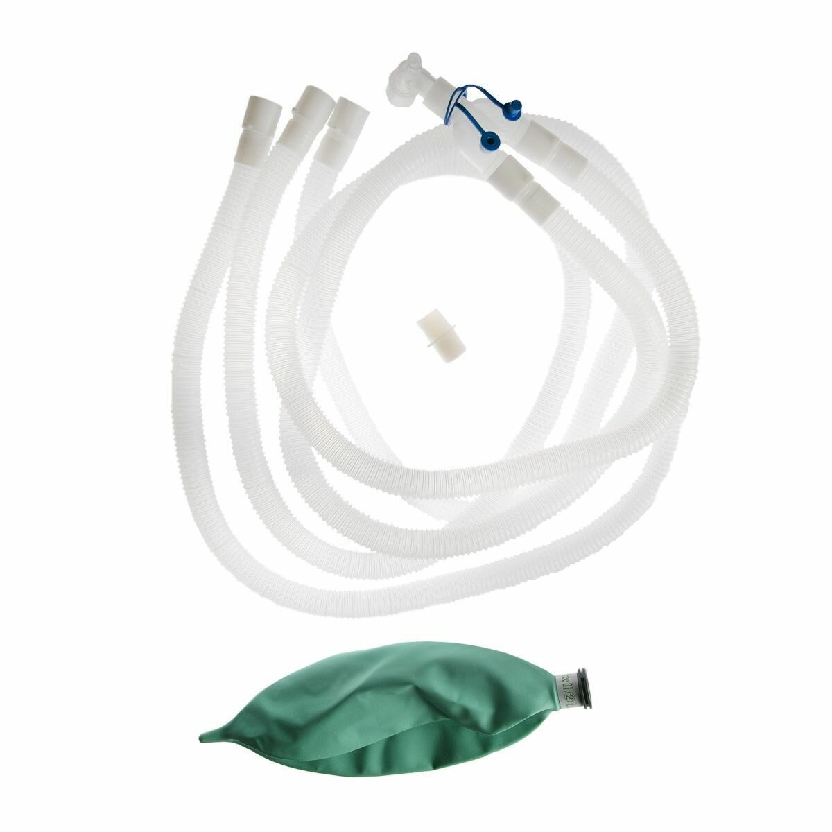 Дыхательный контур гофрированный детский диаметр 15мм длина 1.6м резервный мешок 1л дополнительная линия (лимб)