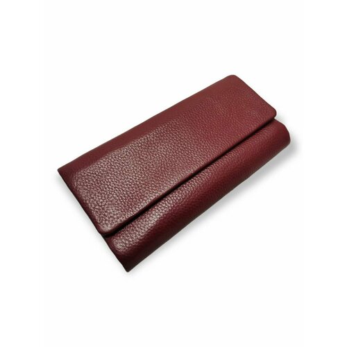 фото Кошелек 3040/burgundy, фактура зернистая, бордовый pouchman
