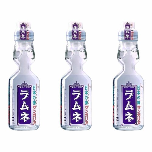 Напиток газированный Ramune вкус Японии Sangaria, 200 мл х 3 шт