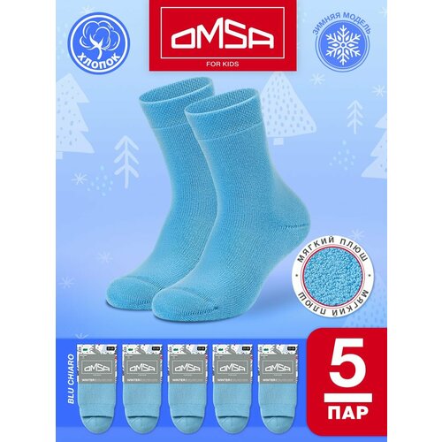 Носки Omsa размер 35-38 (20-22), синий носки omsa 5 пар размер 35 38 20 22 синий