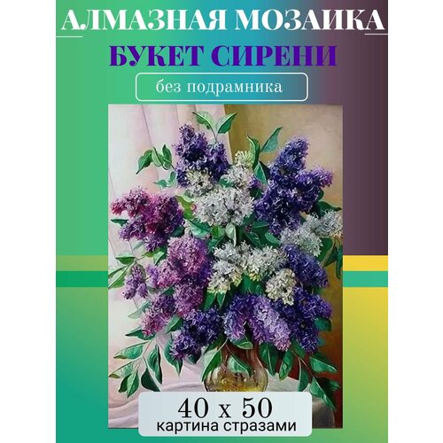 Алмазная мозаика без подрамника 40х50 см