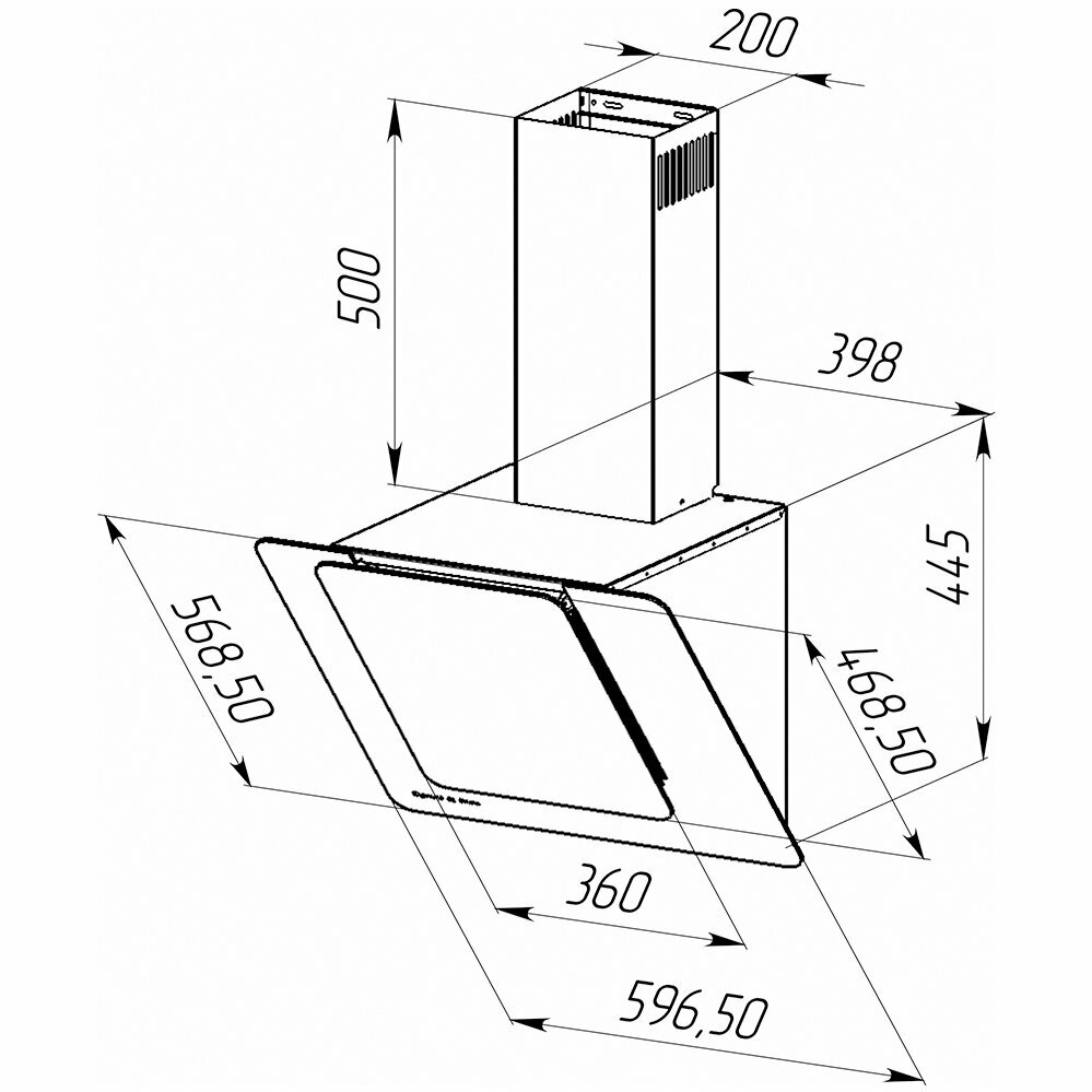 Пристенная вытяжка Zigmund & Shtain K 150.6 W - фотография № 2