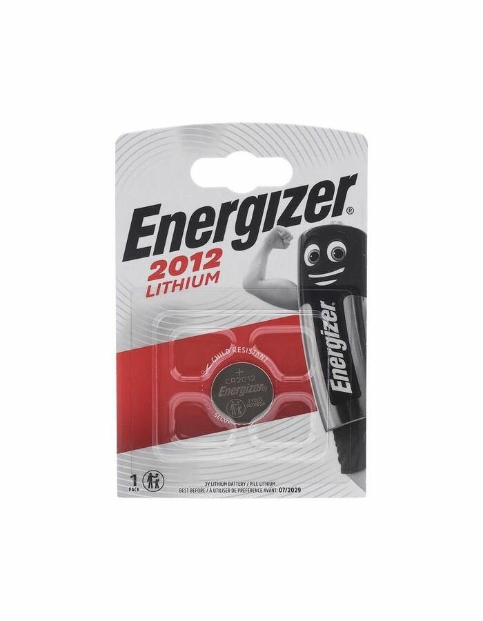 Батарейка Energizer CR2012 BL1 Lithium 3V (1/10/140) Energizer 00-00008450 - фото №8