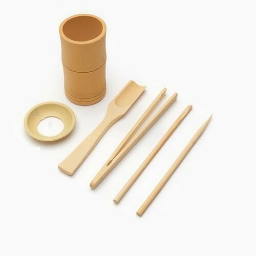 Набор бамбуковых аксессуаров для чайной церемонии