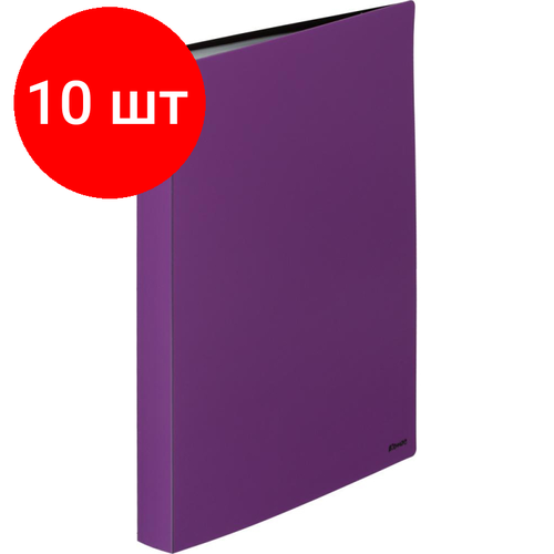 папка файловая комус 40 сиреневая с карманом для cd визитки Комплект 10 штук, Папка файловая Комус 40 сиреневая, с карманом для CD/визитки