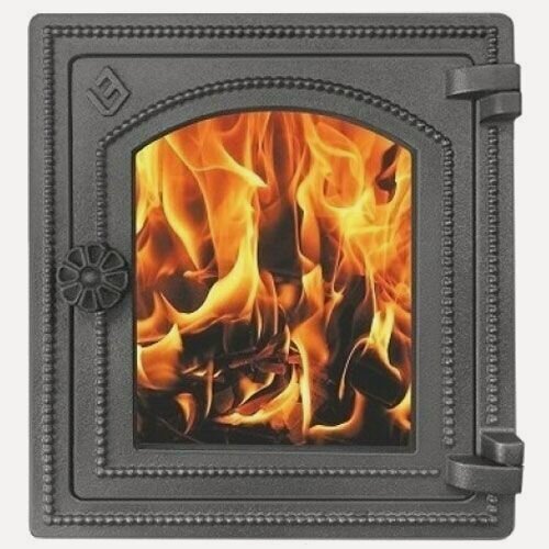 Изображение товара Дверка печная Везувий ДТ-4С чугунная топочная со стеклом