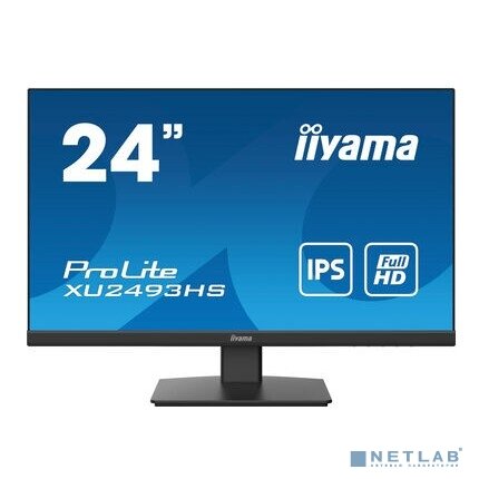 IIYAMA Монитор LCD IIYAMA 23.8' XU2493HS-B5 черный IPS 1920x1080 75Hz 250cd HDMI DisplayPort M/M HAS Pivot чёрный