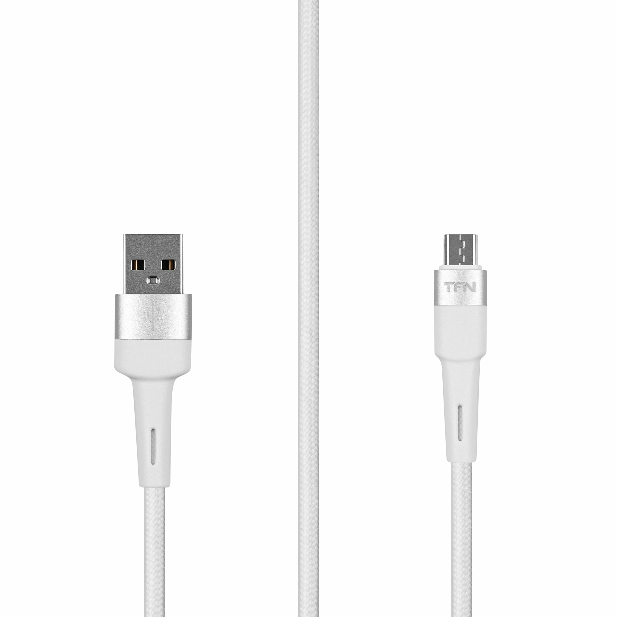 Кабель TFN microUSB Envy 1.2m нейлон wht - фото №8