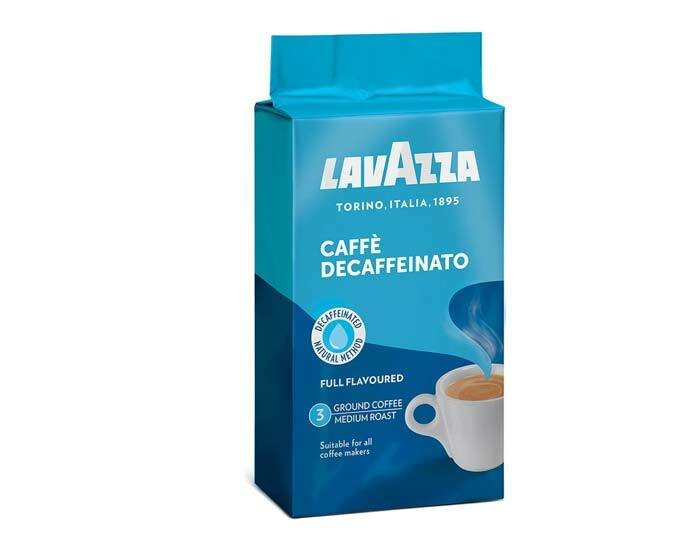 Кофе молотый LavAzza Caffe Decaffeinato, 250 г в/у (Лавацца)