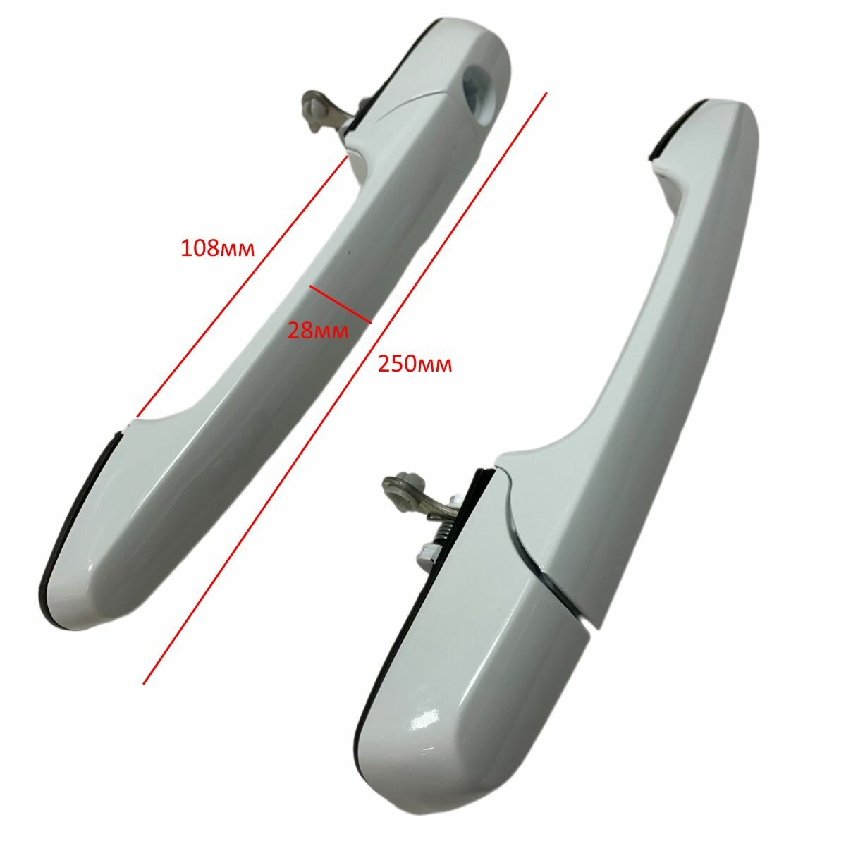 Ручки дверей Ваз 2108- 2113 белое облако (2шт) — фото 1