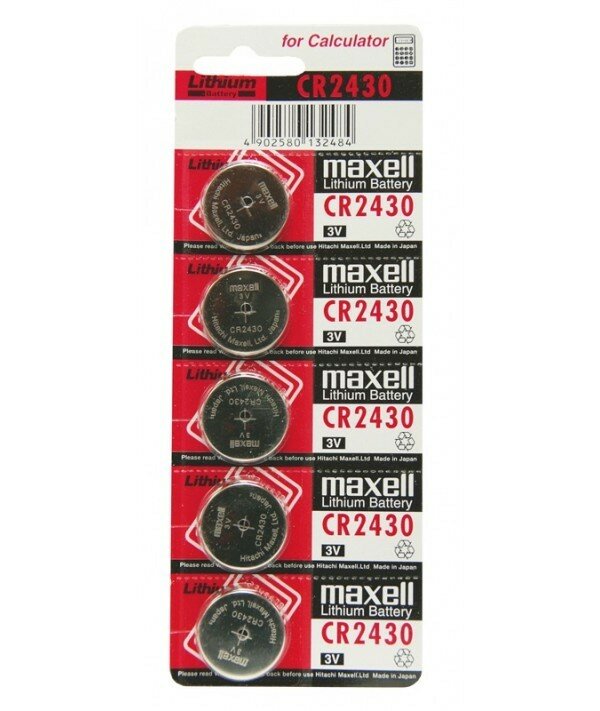 Батарейка MAXELL CR2430 BL5 Lithium 3V