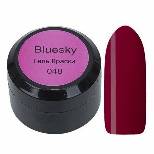 Bluesky Гель-краска для ногтей / Classic 048, коричнево-бордовый, 8 мл, 2 штуки