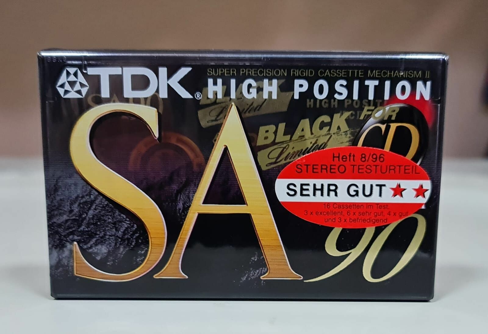 Аудиокассета TDK SA 90 Black