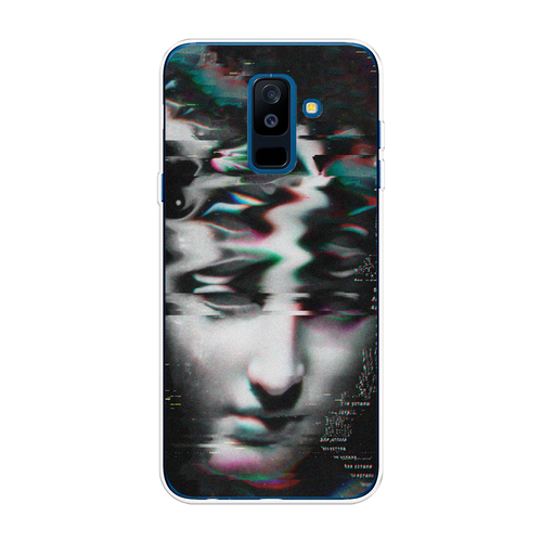 Силиконовый чехол на Samsung Galaxy A6 Plus / Самсунг Галакси A6 Плюс Glitch Art