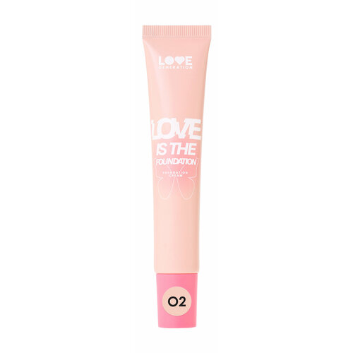 LOVE GENERATION Тональный крем Love is the Foundation 30 мл 02 Светлый бежевый 438₽