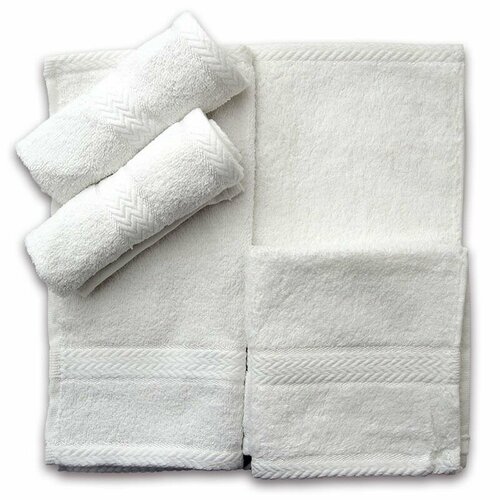 Набор махровых салфеток хозяйственных G-brand 28х28 см - 12 шт 100 хл 380грм2 белые 1377₽