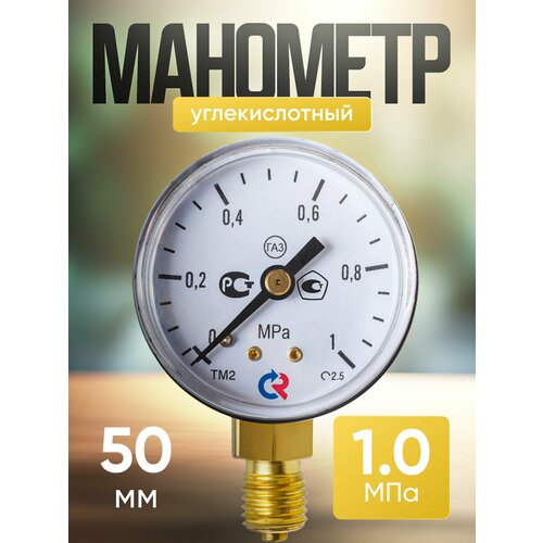 Манометр углекислотный 1,0 мПа 50мм