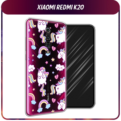 Силиконовый чехол на Xiaomi Redmi K20/K20 Pro/Xiaomi Mi 9T/9T Pro / Сяоми Редми К20 Sweet unicorns dreams, прозрачный чехол книжка цветочный фон 21 book на xiaomi redmi k20 сяоми редми k20