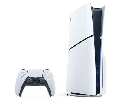 Игровая приставка Sony PlayStation 5 Slim (Blue-Ray, 1Tb) с дисководом Европейская версия, 1000 ГБ SSD (CFI-2016) белый