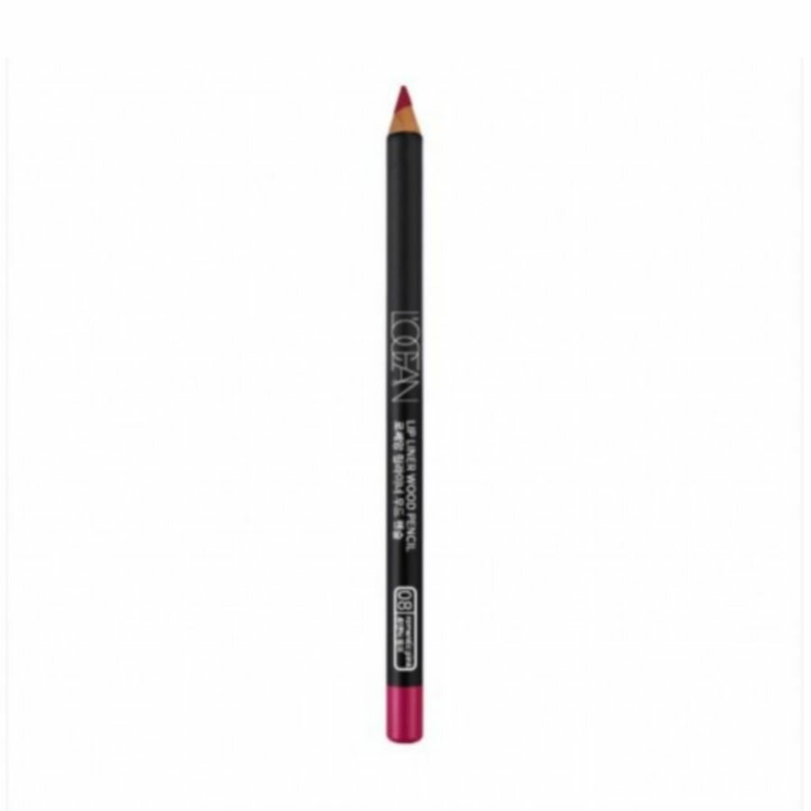 L’ocean Карандаш для губ / Lipliner Wood Pencil #08, Romantic Pink