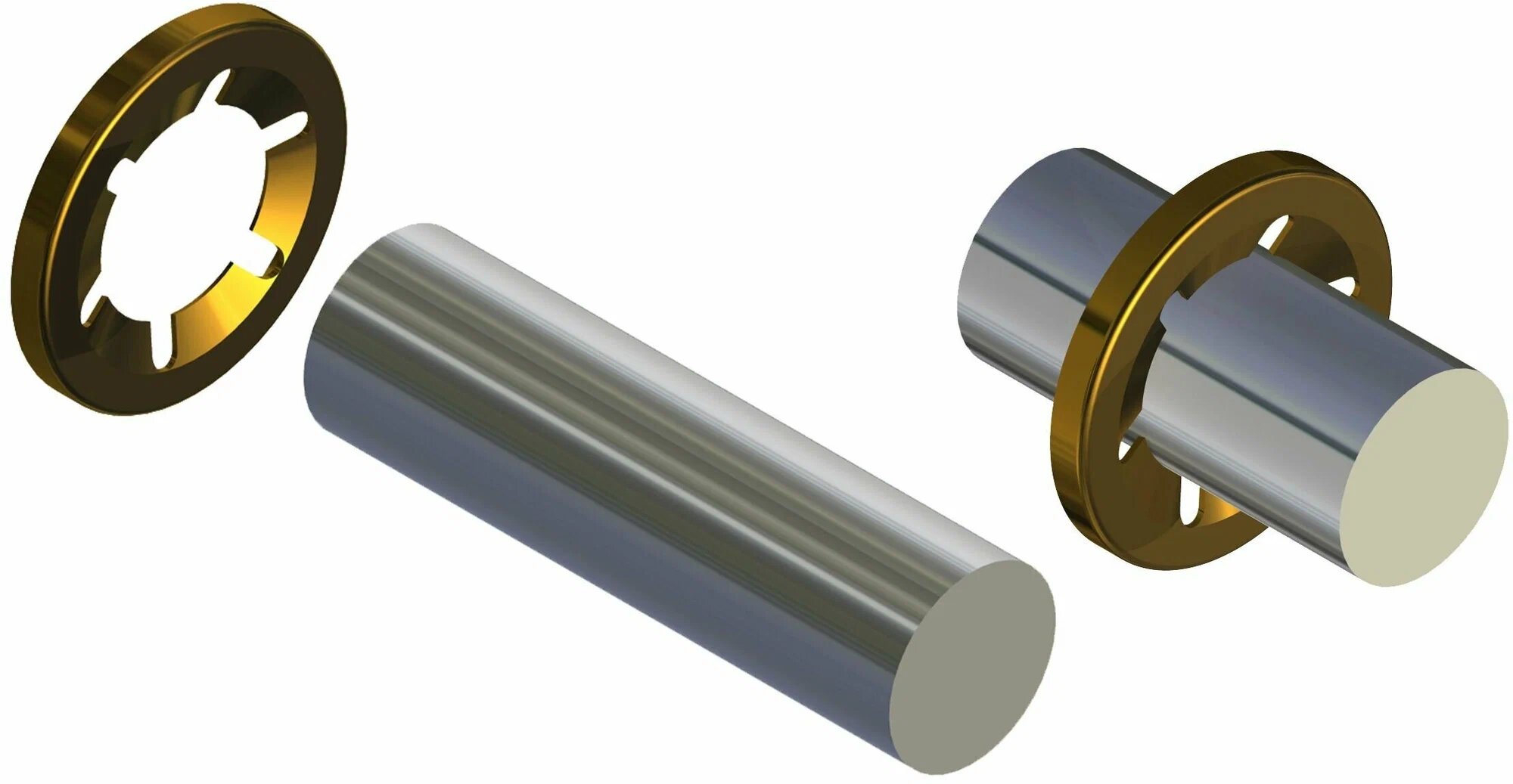Изображение Шайба STAR-LOCK на вал D8 (мех. цинк.), 10 шт.