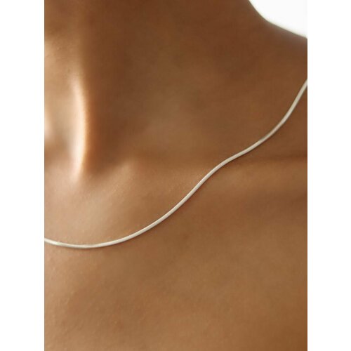 Цепь Vera Light, серебро, 925 проба, родирование, длина 40 см, средний вес 5 г, , серебристый