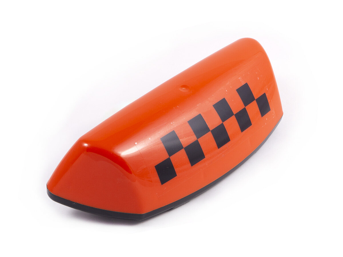 Знак Taxi 12 В на крышу на магните шашечки 6 светодиодов оранжевый DolleX DOLLEX FTX-04 | цена за 1 шт