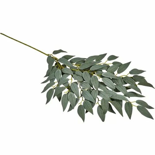 Искусственная ветка Фикус 11x40 см полиэстер цвет зеленый 1158₽