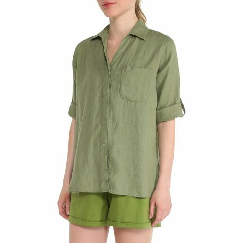 Рубашка Maison David, размер XS, серо-зеленый майка maison david размер xs серо зеленый