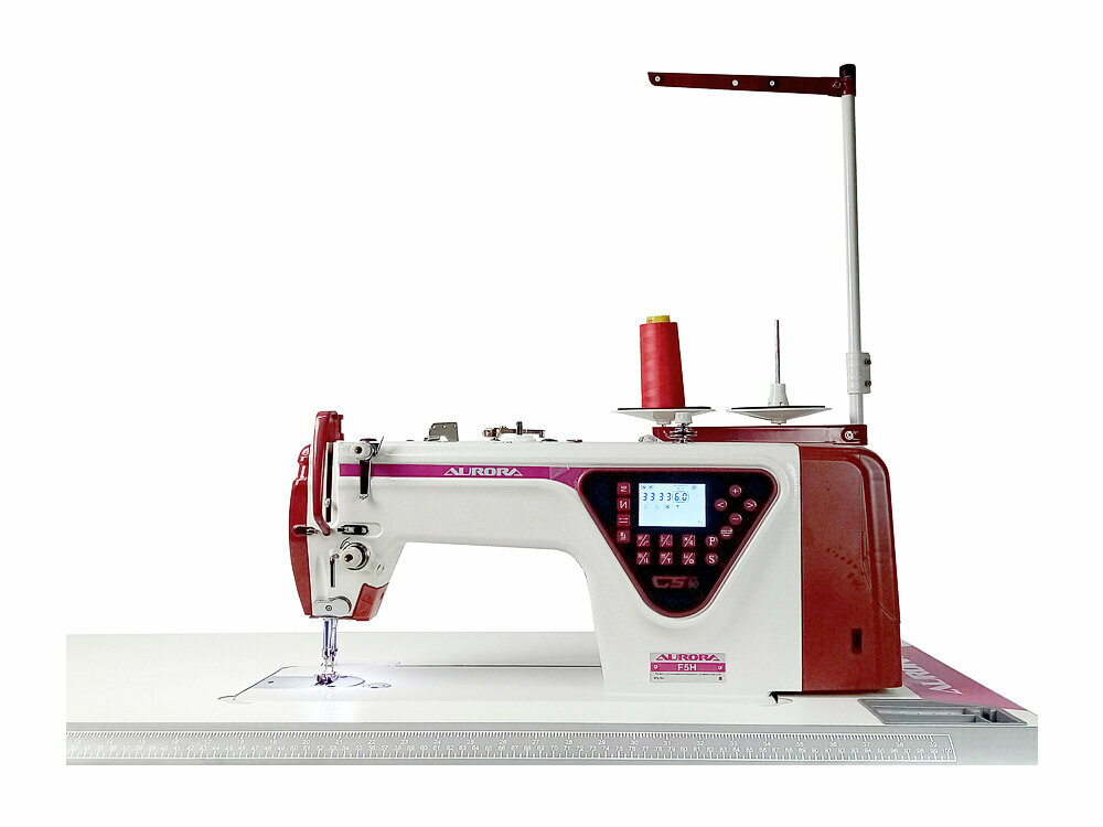 Промышленная прямострочная швейная машина Aurora F5H-ST для средних и тяжелых тканей с укороченным столом