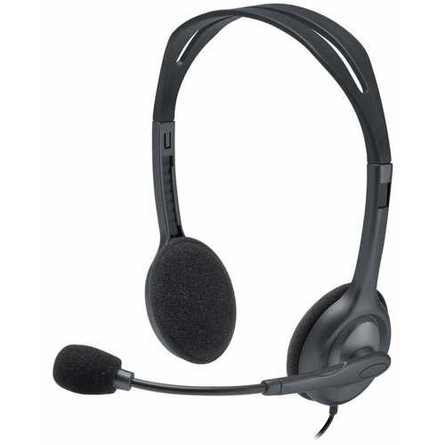 Гарнитура проводная Logitech H111 981-000594 20 - 20000 Гц, mini jack 3.5 mm combo 981-000593/