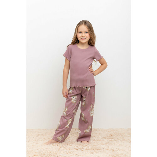 домашняя одежда crockid пижама для девочки веселый праздник к 1552 Пижама crockid, размер 56/98, розовый